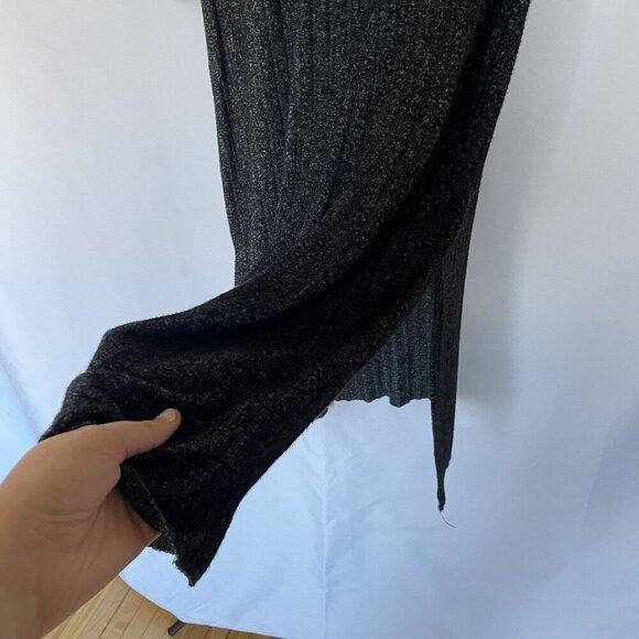 For the Republic long sleeved gray maxi dress knit material women's size medium - Picture 5 of 8